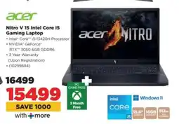 HiFi Corp Acer Nitro V 15 Intel Core i5 Gaming Laptop offer