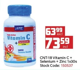 Africa Cash and Carry CNT-18 Vitamin C+ Selenium + Zinc 30s offer