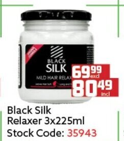 Africa Cash and Carry Black Silk Relaxer 3x225ml offer