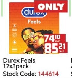 Africa Cash and Carry Durex Feels 12x3pack offer