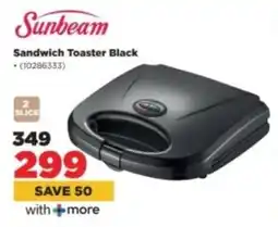 HiFi Corp Sunbeam Sandwich Toaster Black offer