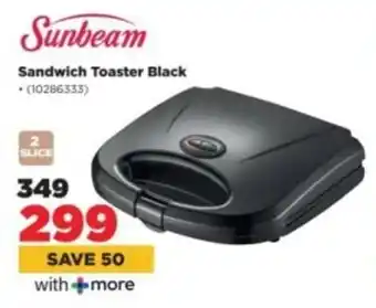 HiFi Corp Sunbeam Sandwich Toaster Black offer