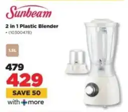 HiFi Corp Sunbeam 2 in 1 Plastic Blender offer