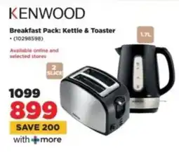 HiFi Corp KENWOOD Breakfast Pack Kettle & Toaster offer