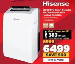 HiFi Corp Hisense 12000BTU Smart Portable Air Conditioner with Heating Function offer