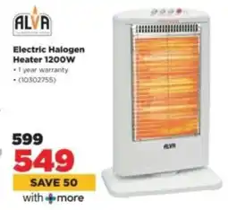 HiFi Corp ALVA Electric Halogen Heater 1200W offer