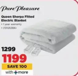 HiFi Corp Pure Pleasure Queen Sherpa Fitted Electric Blanket offer