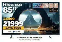 HiFi Corp Hisense 85-inch QLED 4K TV-85Q6N offer