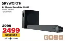 HiFi Corp SKYWORTH 2.1 Channel Sound Bar SS630 offer