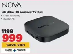 HiFi Corp NOVA 4K Ultra HD Android TV Box offer