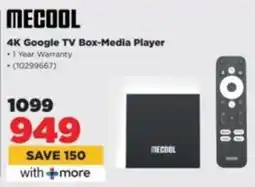 HiFi Corp MECOOL 4K Google TV Box-Media Player offer