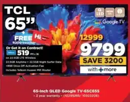 HiFi Corp TCL 65-Inch QLED Google TV-65C655 offer