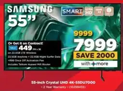 HiFi Corp SAMSUNG 55-inch Crystal UHD 4K-55DU7000 offer