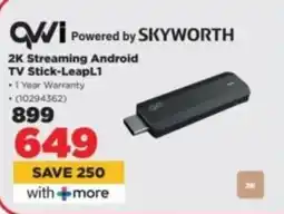 HiFi Corp QVWI 2K Streaming Android TV Stick-LeapL1 offer