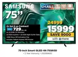 HiFi Corp SAMSUNG 75-inch Smart QLED 4K-75Q60D offer