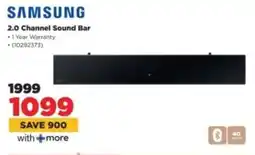HiFi Corp SAMSUNG 2.0 Channel Sound Bar offer
