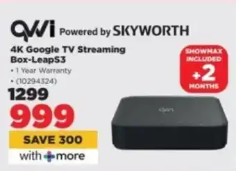 HiFi Corp QVWI 4K Google TV Streaming Box-LeapS3 offer