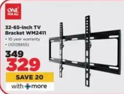 HiFi Corp ONE FOR ALL 32-65-inch TV Bracket WM2411 offer