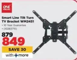 HiFi Corp ONE FOR ALL Smart Line Tilt Turn TV Bracket WM2451 offer