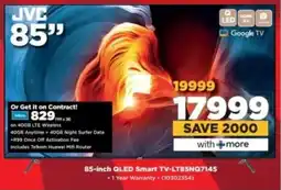 HiFi Corp JVC 85-inch QLED Smart TV-LT85NQ7145 offer
