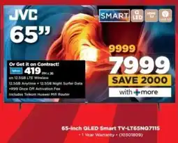 HiFi Corp JVC 65-inch QLED Smart TV-LT65NQ7115 offer
