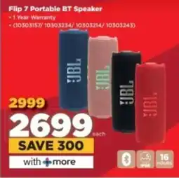 HiFi Corp JBL Flip 7 Portable BT Speaker offer