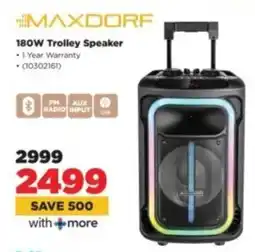 HiFi Corp MAXDORF 180W Trolley Speaker offer
