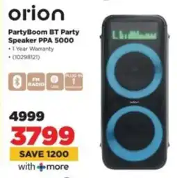 HiFi Corp Orion PartyBoom BT Party Speaker PPA 5000 offer
