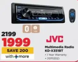 HiFi Corp JVC Multimedia Radio KD-X351BT offer