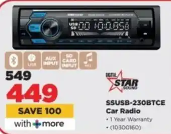 HiFi Corp SSUSB-230BTCE Car Radio offer
