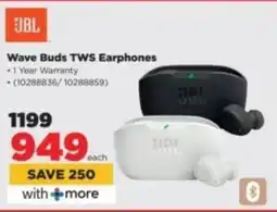 HiFi Corp JBL Wave Buds TWS Earphones offer