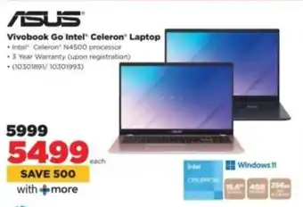 HiFi Corp ASUS Vivobook Go Intel Celeron Laptop offer