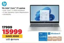 HiFi Corp HP 15s Intel Core i7 Laptop offer