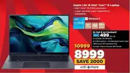 HiFi Corp Acer Aspire Lite 16 Intel Core i5 Laptop offer