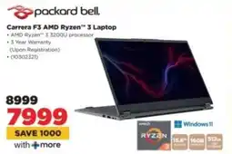 HiFi Corp Packard Bell Carrera F3 AMD Ryzen 3 Laptop offer