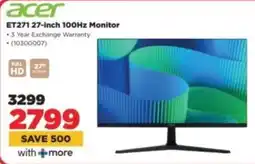 HiFi Corp Acer ET271 27-inch 100Hz Monitor offer