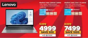 HiFi Corp Lenovo IdeaPad 1 Intel Celeron Laptop offer