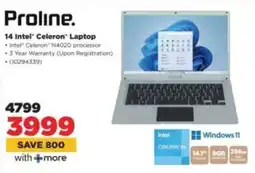 HiFi Corp Proline 14 Intel Celeron Laptop offer