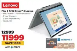 HiFi Corp Lenovo Flex 5 AMD Ryzen 3 Laptop offer