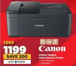HiFi Corp Canon PIXMA TR4645 Multi-function Printer offer