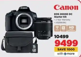 HiFi Corp Canon EOS 2000D DC Starter Kit offer
