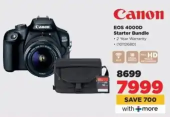 HiFi Corp Canon EOS 4000D Starter Bundle offer