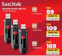 HiFi Corp SanDisk CRUZER GLIDE USB 3.0 offer