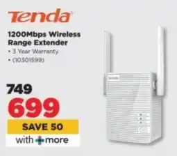 HiFi Corp Tenda 1200Mbps Wireless Range Extender offer