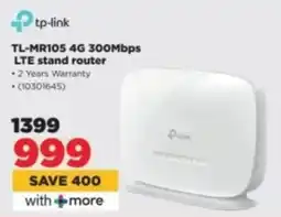 HiFi Corp Tp-link TL-MR105 4G 300Mbps LTE stand router offer