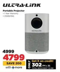 HiFi Corp ULTRA-LINK Portable Projector offer