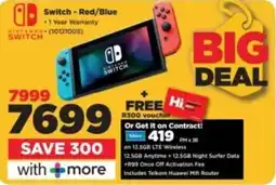 HiFi Corp Nintendo Switch Red/Blue offer