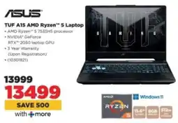 HiFi Corp ASUS TUF A15 AMD Ryzen 5 Laptop offer