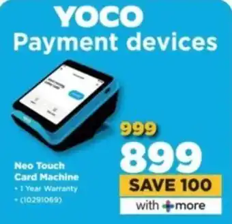 HiFi Corp YOCO Neo Touch Card Machine offer