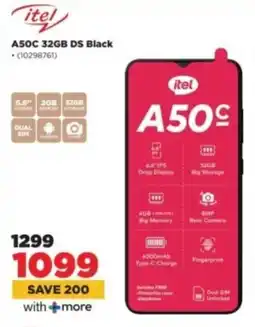 HiFi Corp Itel A50C 32GB DS Black offer